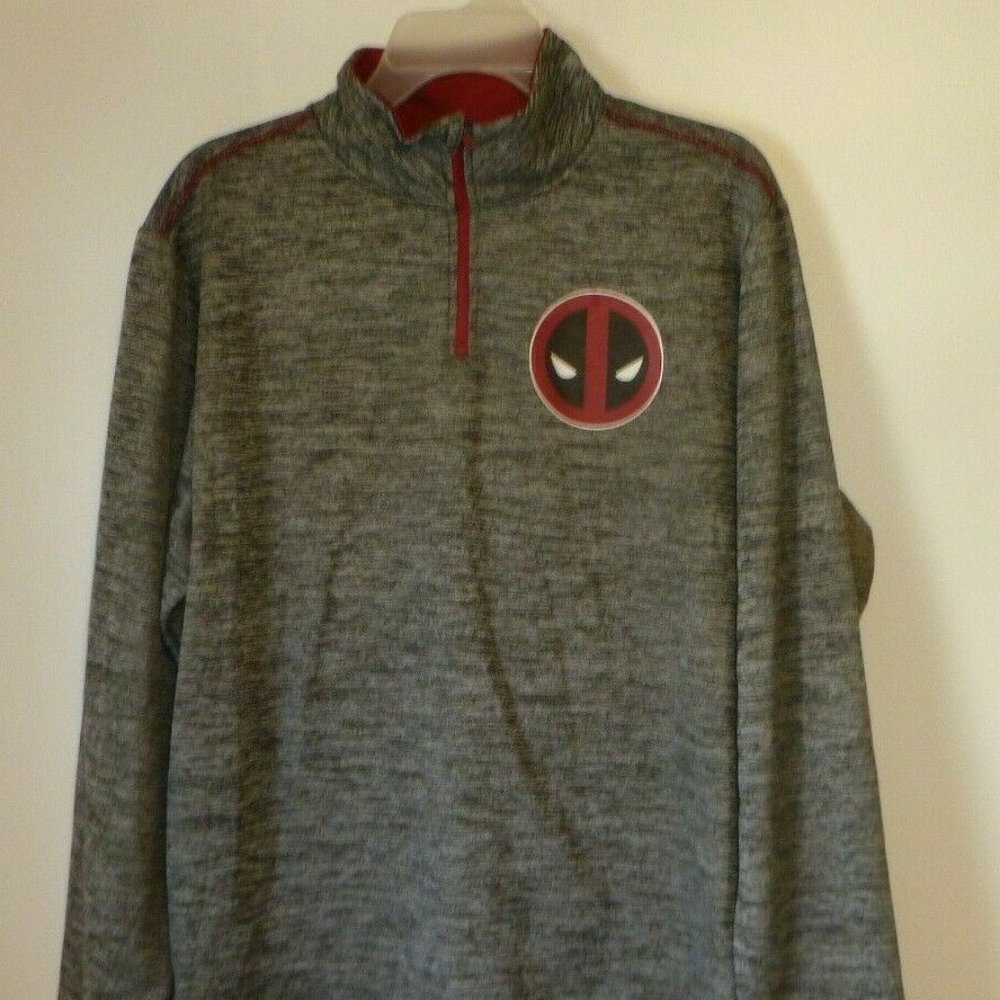 Men's Long Sleeve Shirt,Marvel Deadpool,Black